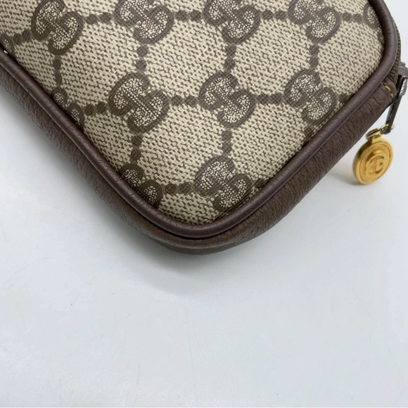 Auth Gucci GG Supreme Marmont GD
Brown PVC Leather Pouch - Picture 8 of 14